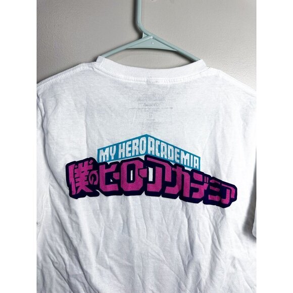 Funimation My Hero Academia White Crewneck Graphic T Shirt Medium Unisex - Picture 3 of 6